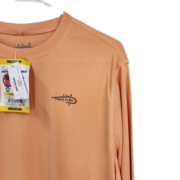Reel Life Men's Sun Defender Long Sleeve UV Tee UPF 50 - M - Picture 3 of 9